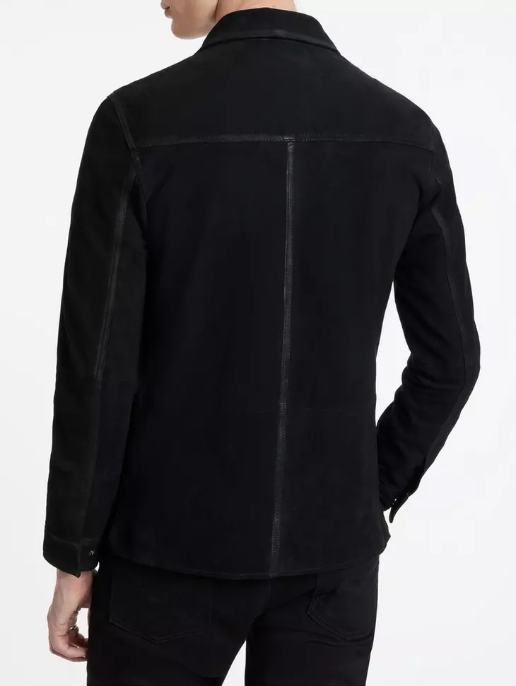 Izzy Leather Shirt Jacket
