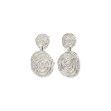 Air Spiral Coin Earring