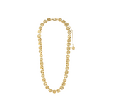 Fire Crystal Coin Necklace