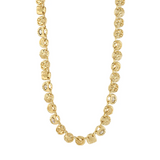 Fire Crystal Coin Necklace