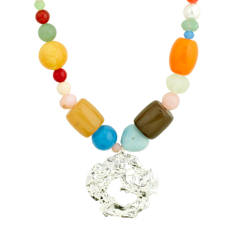 SMILE statement necklace