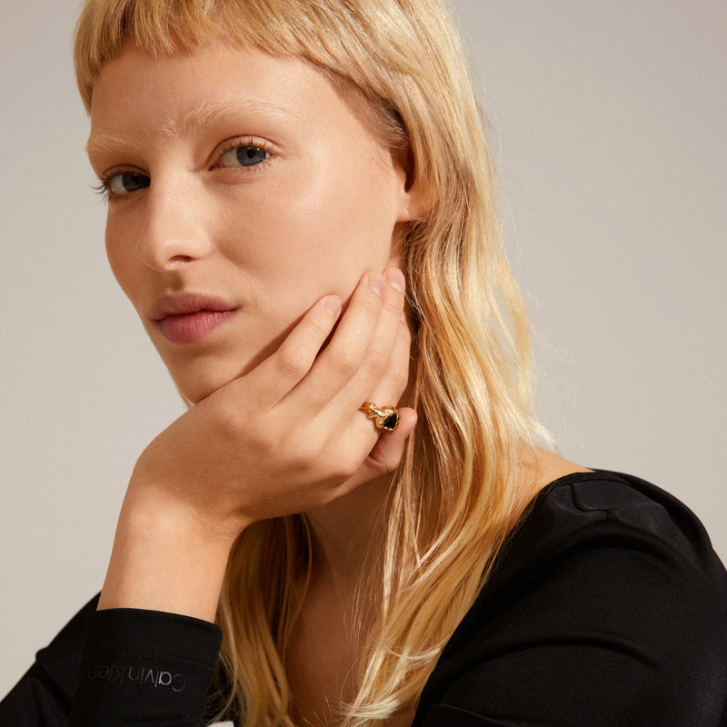 Rhythm recycled statement ring