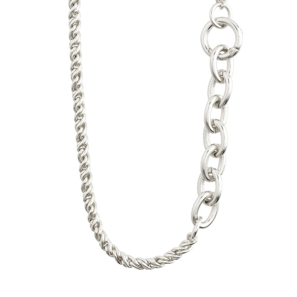 LEARN recycled braided-chain necklace