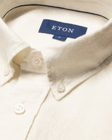White Linen Contemporary Twill Shirt