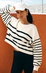 Line Up Stripe Sweatshirt