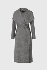 Mai double-face wool wrap coat