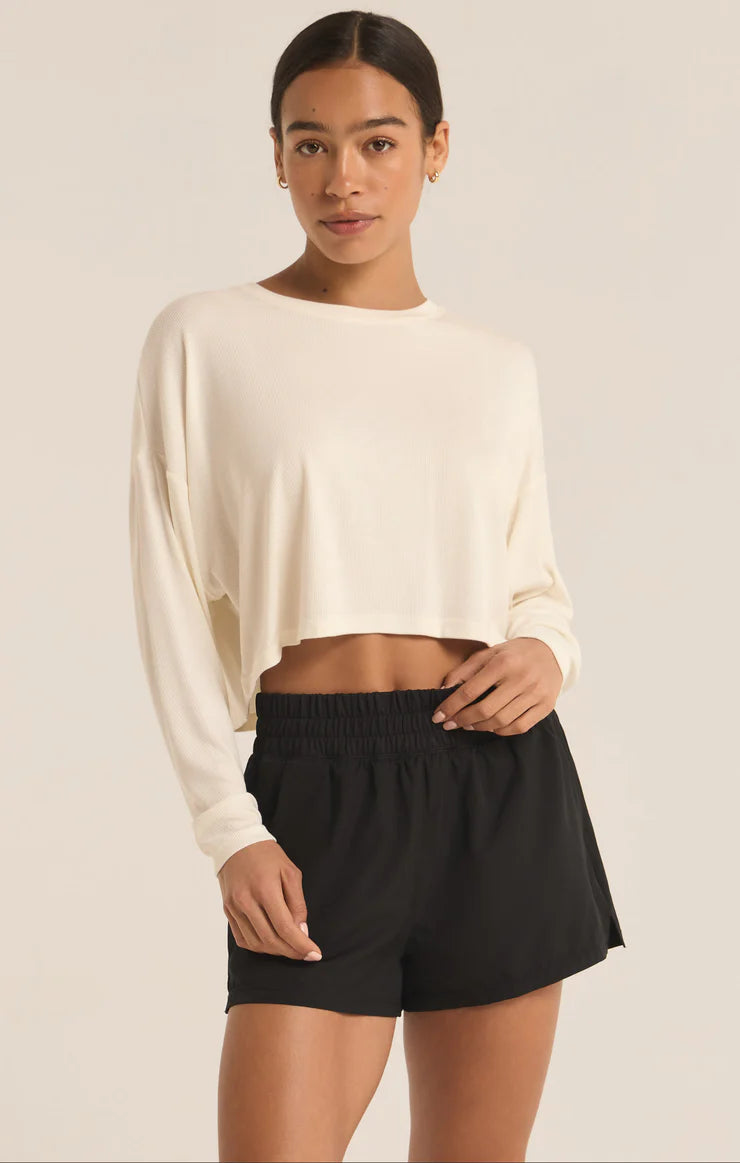 Layer On Rib LS Top