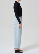 Ayla Cropped Raw Hem