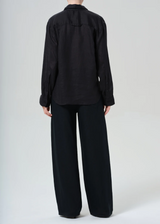 Brynn Drawstring Linen Trouser