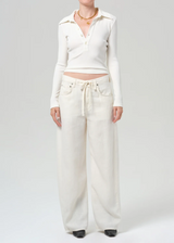 Brynn Drawstring Linen Trouser