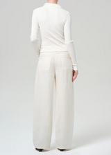 Brynn Drawstring Linen Trouser