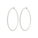 Sidney crystal hoop earrings