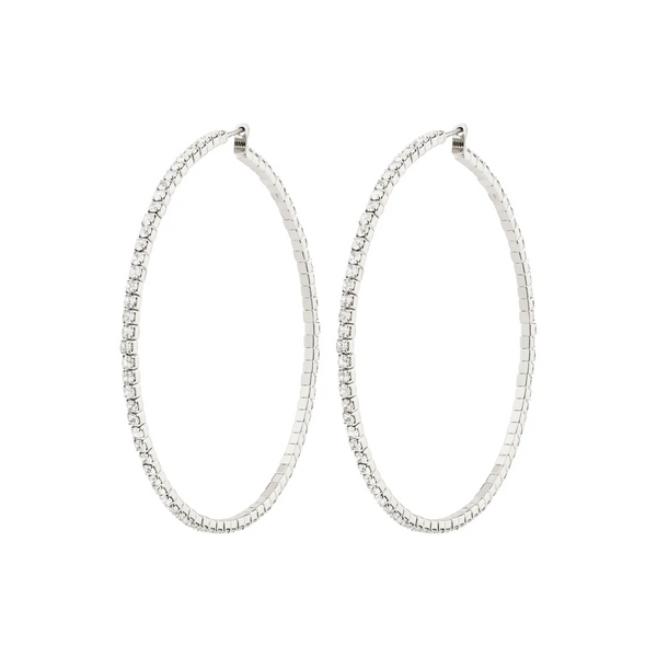 Sidney crystal hoop earrings