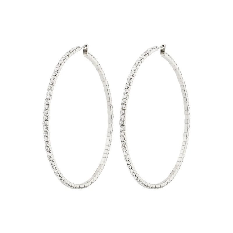 Sidney crystal hoop earrings