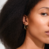 Inner Wavy Hoop Earrings