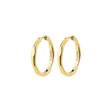 Inner Wavy Hoop Earrings