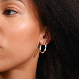 Inner Wavy Hoop Earrings