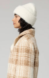 Jaya Fuzzy Rib-Knit Hat