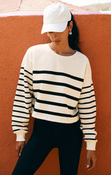 Line Up Stripe Sweatshirt