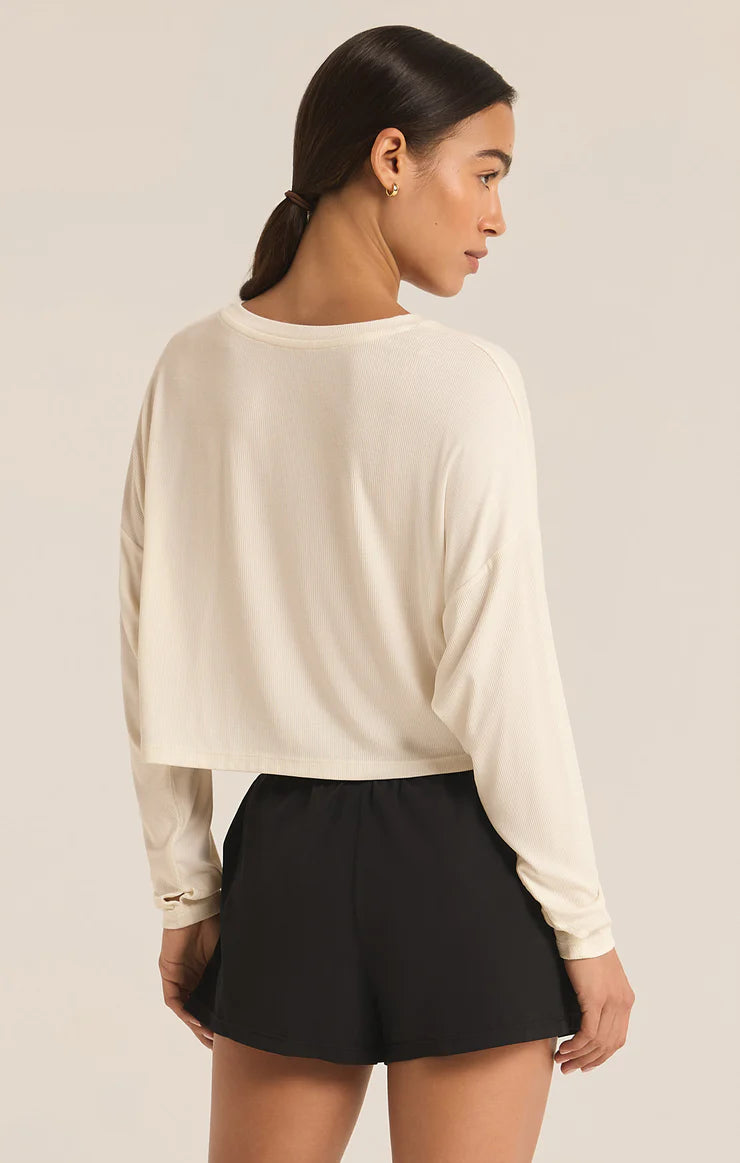 Layer On Rib LS Top