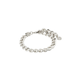 Charm recycled curb chain Bracelet