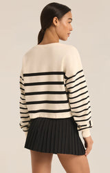 Line Up Stripe Sweatshirt