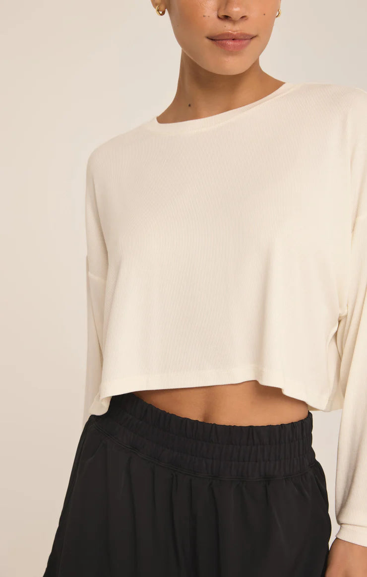 Layer On Rib LS Top