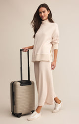 Sable Luxe Mock Neck Top