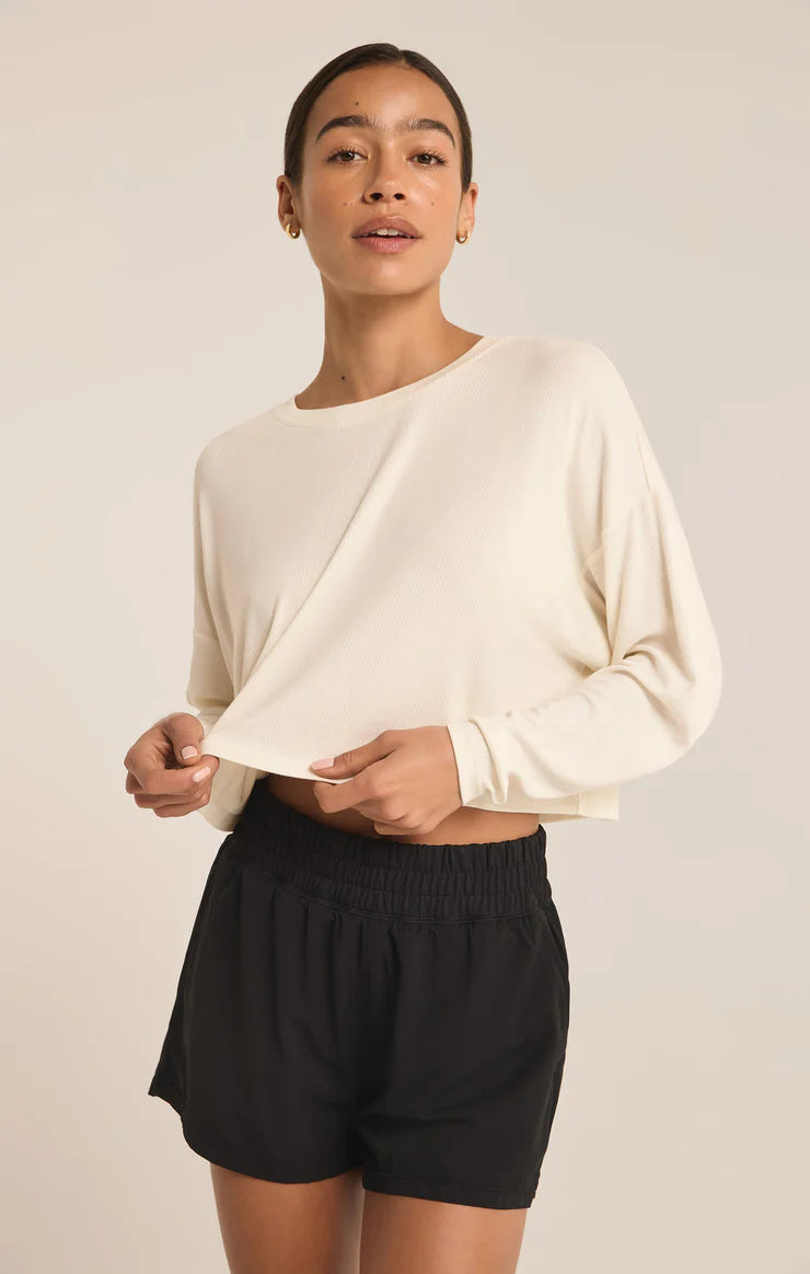 Layer On Rib LS Top