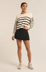 Line Up Stripe Sweatshirt