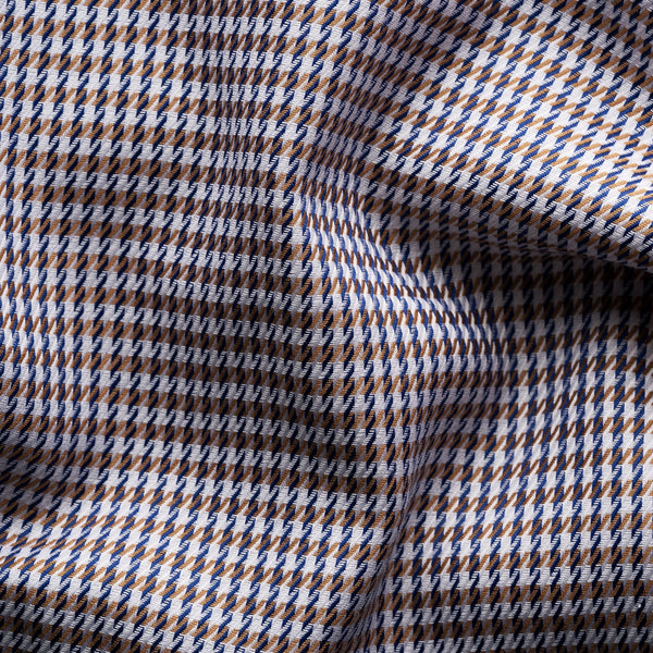 Brown Houndstooth Contemporary Shirt