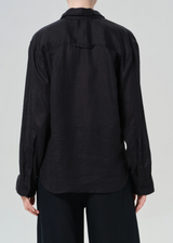 Kayla Shrunken Linen Shirt