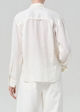 Kayla Shrunken Linen Shirt