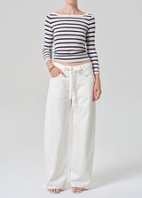 Boat Neck Slim Tee