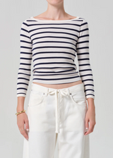 Boat Neck Slim Tee