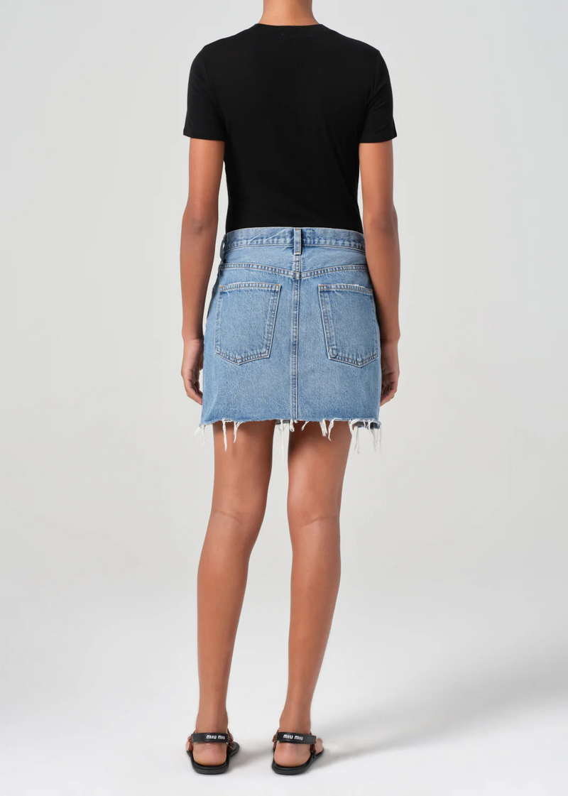 V-Waist Mini Skirt