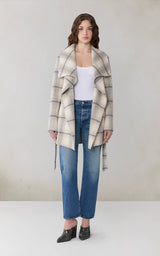 Bridgette Belted Light Wool Coat