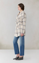 Bridgette Belted Light Wool Coat