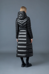 Calina lustrous down maxi coat