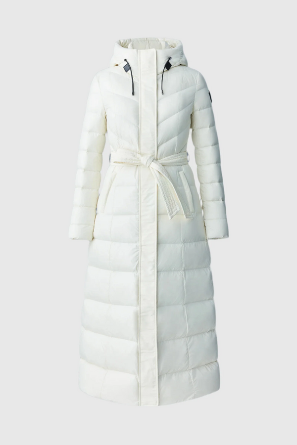 Calina lustrous down maxi coat