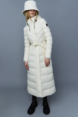 Calina lustrous down maxi coat