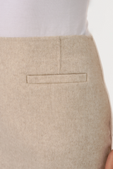 Candela Double-Face Wool Mini Skirt