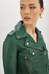 Ciara Crop Biker Jacket