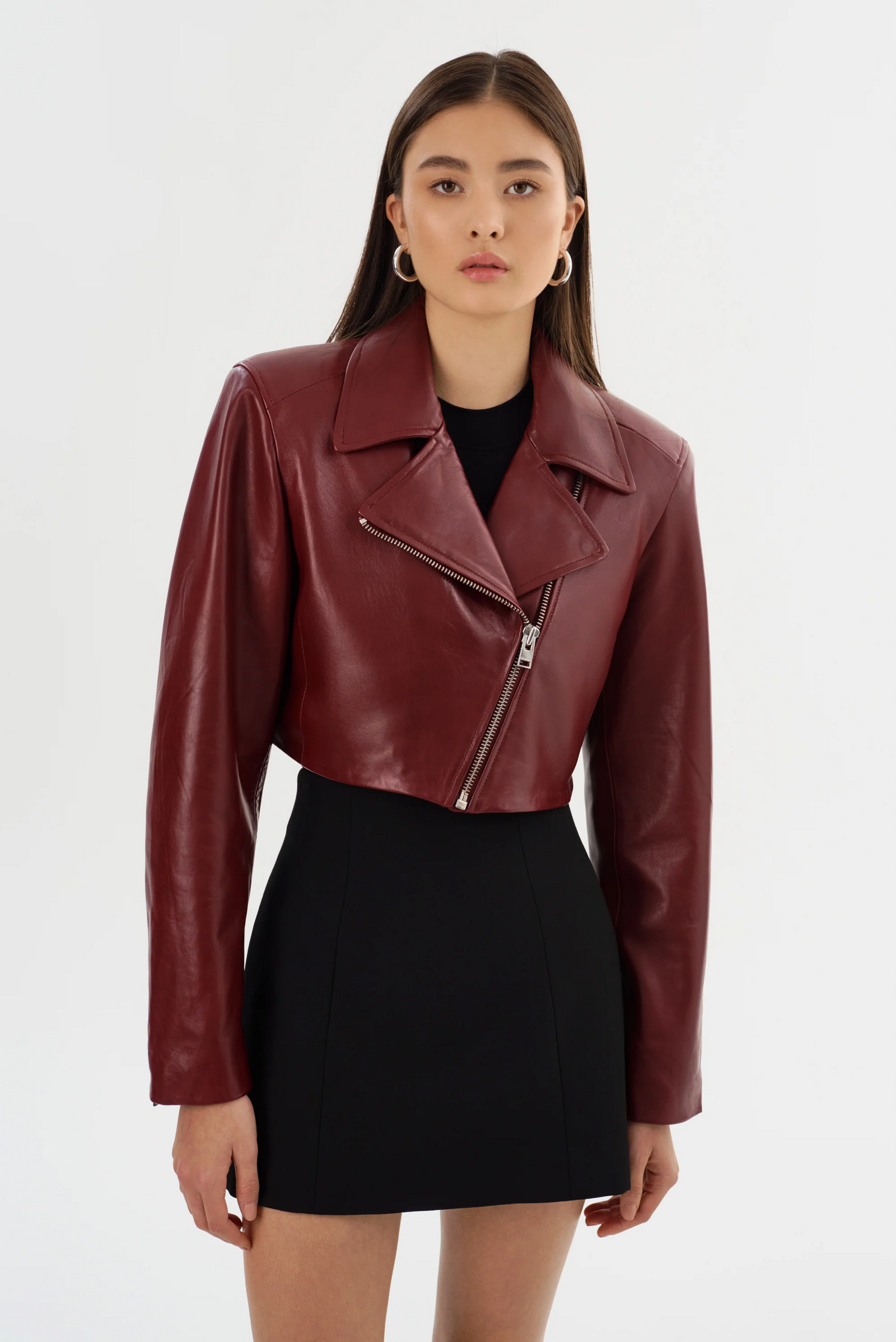 特別特価Rosen Kreuz cropped leather jacket. Daylin Cropped Leather Jacket – Klozet Clothing Boutique