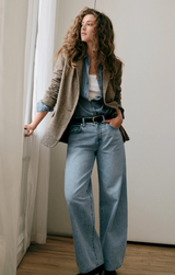 The Show Off Denim High Rise Bowed
