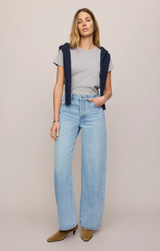 The Show Off Denim High Rise Bowed