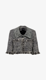 Cropped Sleeve Mini Jacket
