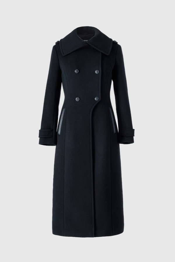Elodie double face wool tailored coat