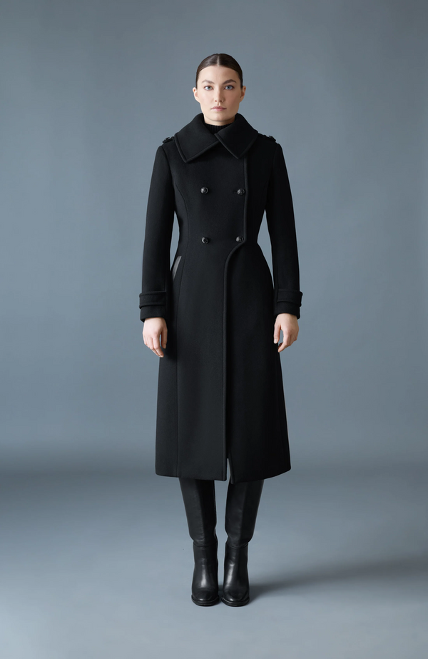 Elodie double face wool tailored coat