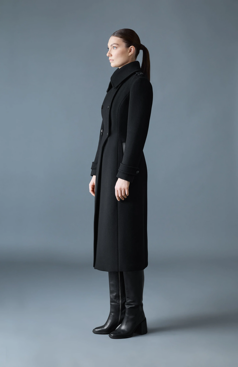 Elodie double face wool tailored coat